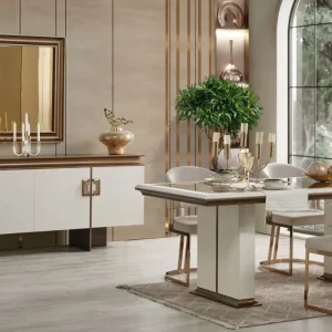 Piano luxury dining set — Vantage Furniture